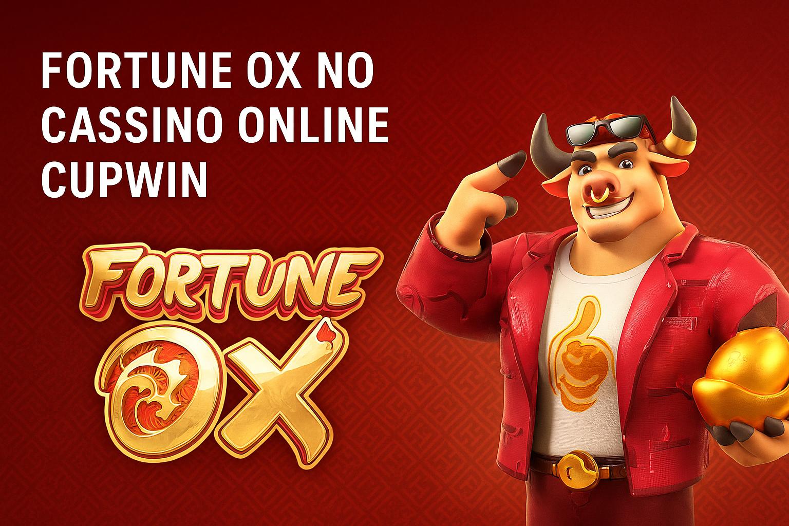 Fortune Ox no CUPWIN - Aposte Agora e Reivindique Seus Ganhos